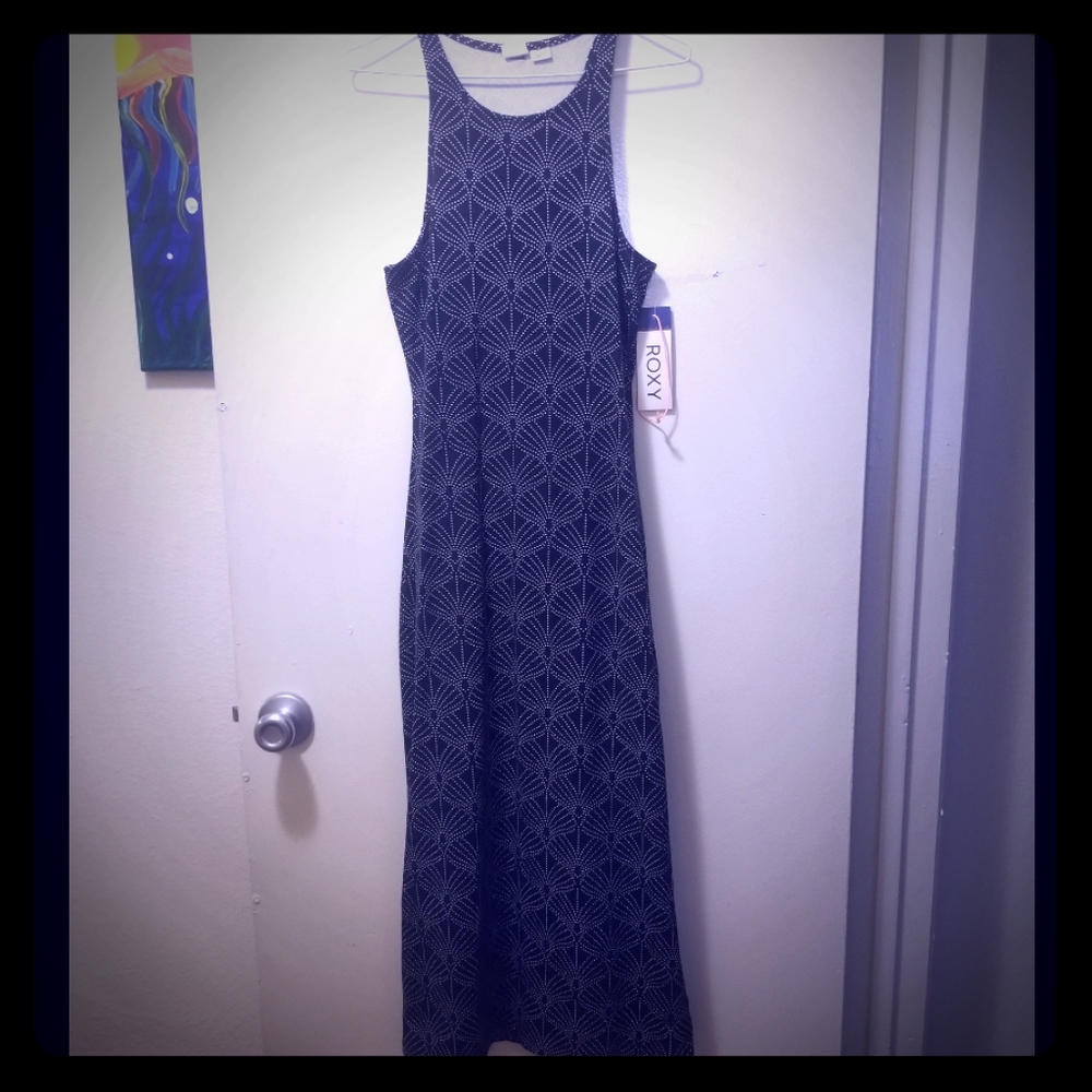 Roxy fitted open back dress